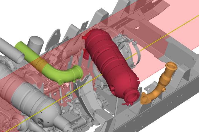 CAD viewer in installation tests and feasibility studies